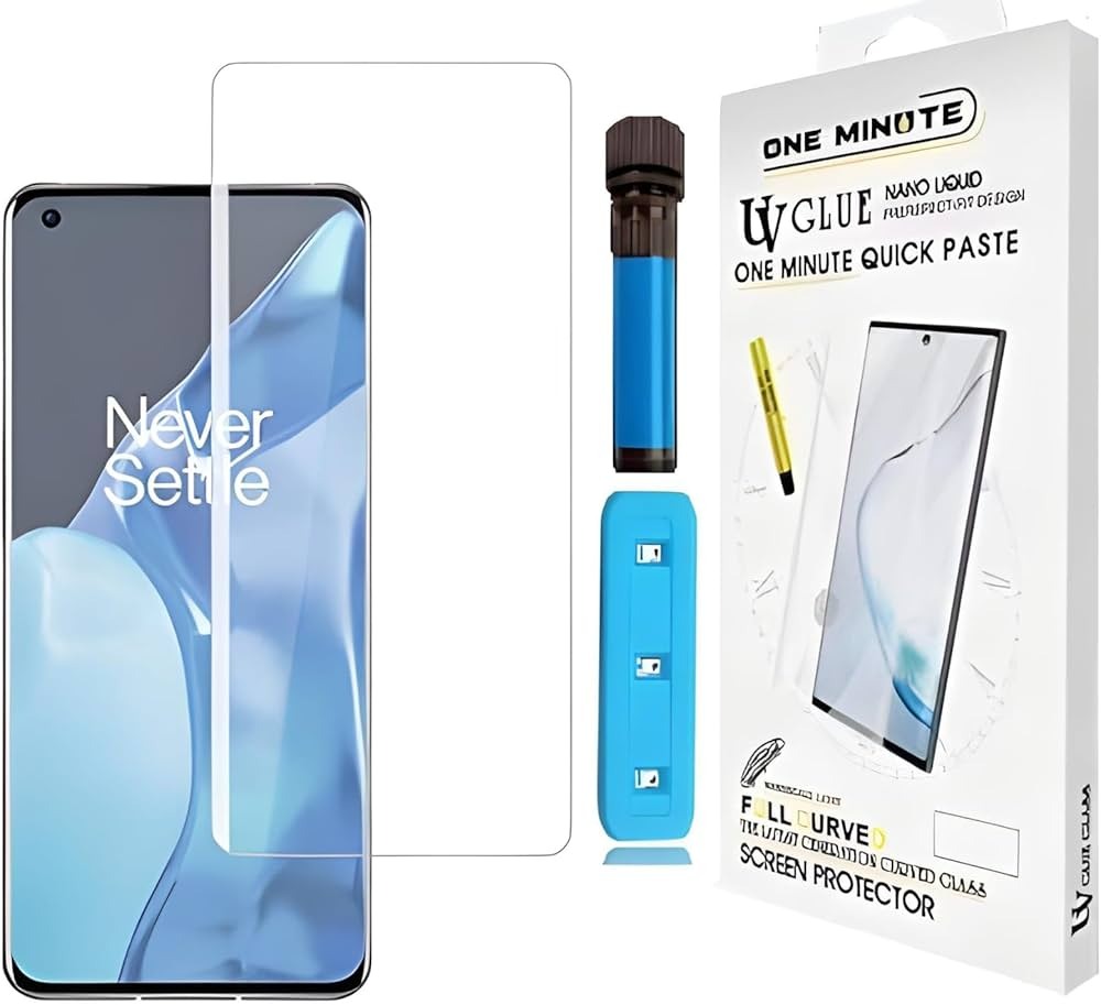 Tecno Camon 40 Pro (A+ GRADE) Premium UV Tempered Glass Screen Protector Curved with Liquid Glue and UV Light -Transparent Clear. 