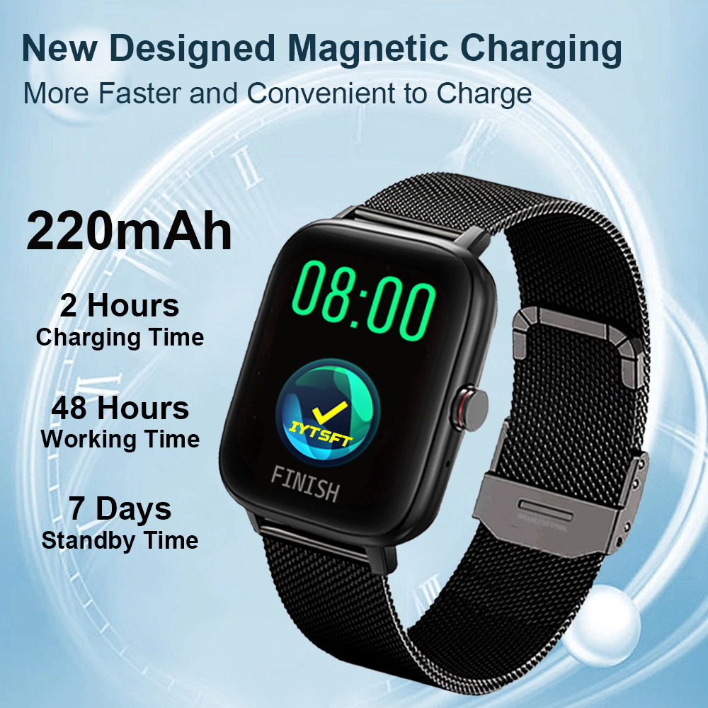 Smart Watch i13 Touch Screen Smart Bluetooth Call Message Push Heart Rate Sleep Monitor IP68 Waterproof Fitness Sports Watch. 