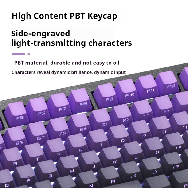 Zuohe ZH870 Mechanical Keyboard Bluetooth Wireless RGB PBT Keycap Hot Swap 3 mode office Customized Gaming Keyboards laptop Gift. 