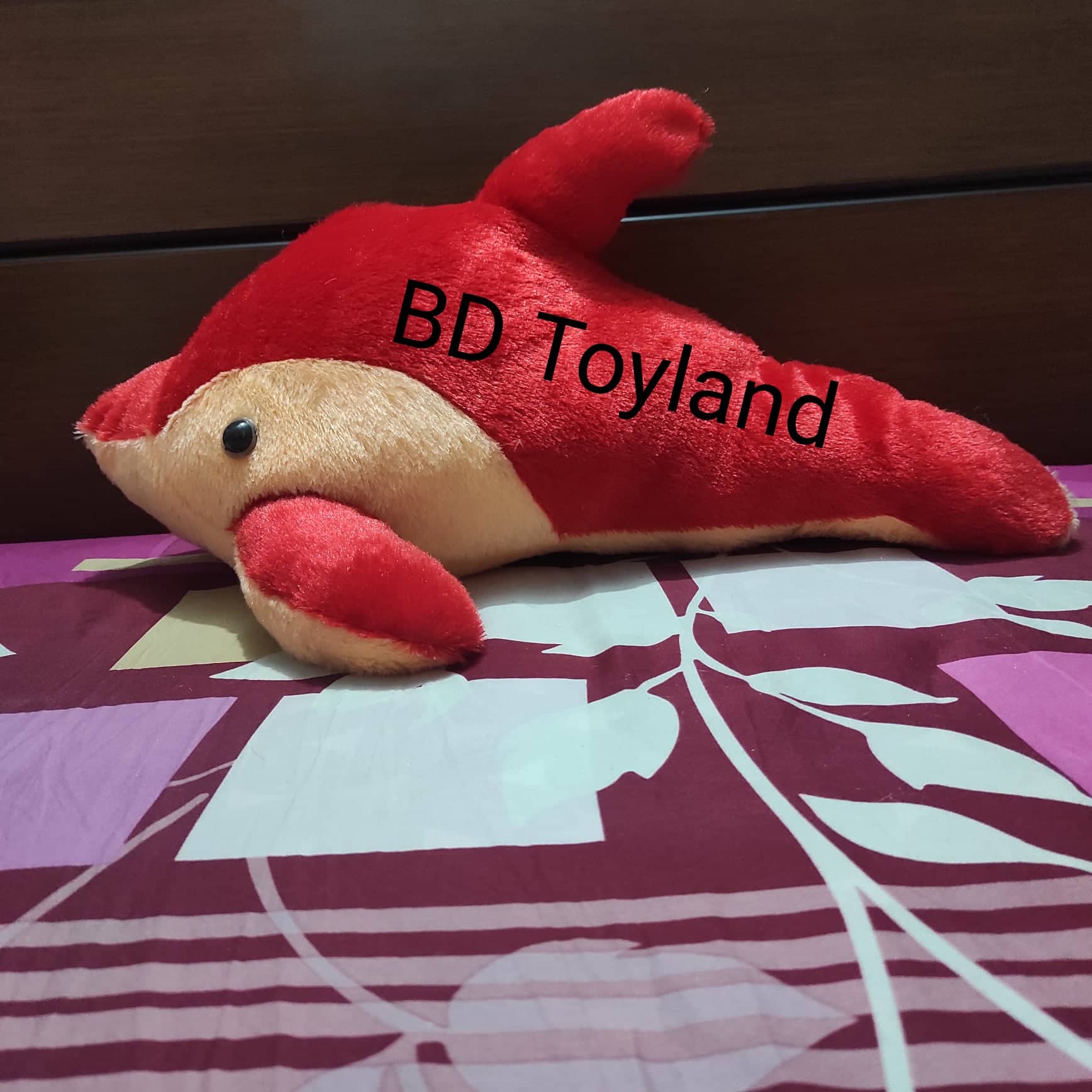 Premium quality Stuffed dolphin Doll feet red Toy Teddy