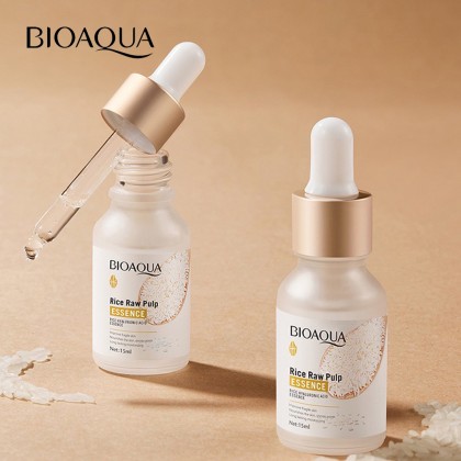 BIOAQUA Rice Raw Pulp Essence White Rice Hyaluronic Acid Essence Serum 15ml