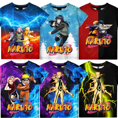 Summer Childrens/Youth Kakashi Anime Naruto T Shirt Boy Girl Baby