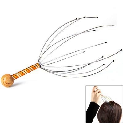 Metal Manual Octopus Head Massager Scalp Massage Tool Claws Scalp Stress Relaxation. 
