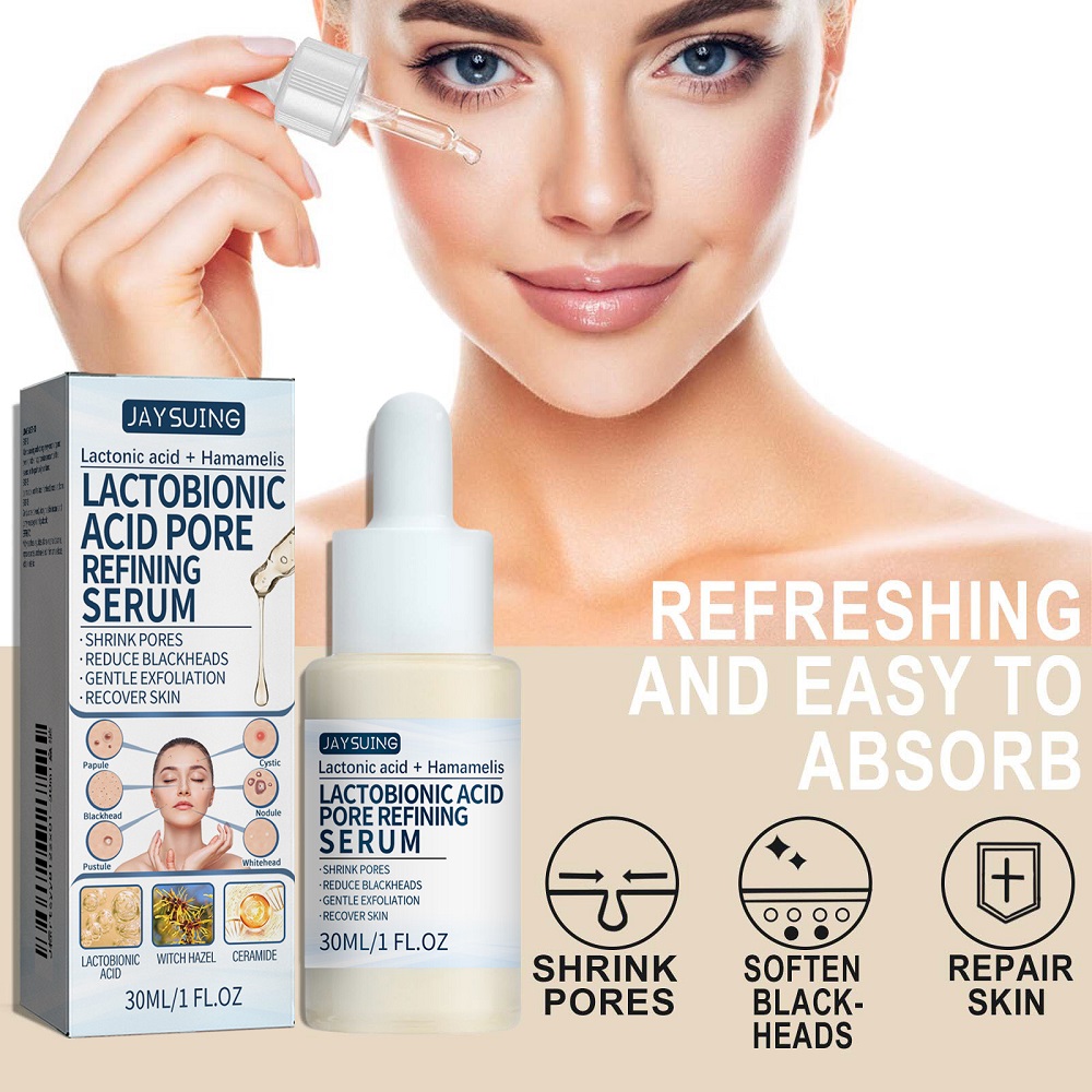 Lactic acid solution removes blackheads, contracts pores, deeply cleanses, exfoliates, gently moisturizes the skin