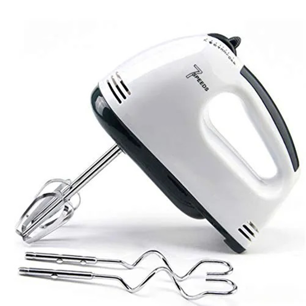 Scarlett Electric 7 Speed Hand Mixer with 4 Pieces Stainless Blender,Powerful 180W Motor - Food Preparation - Mixers. 