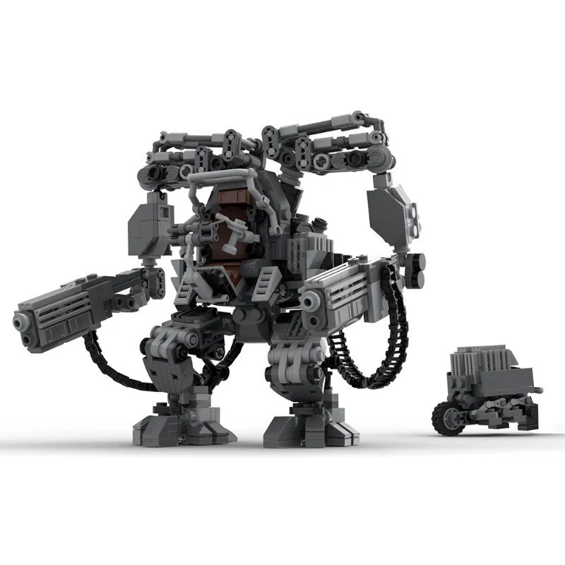 BZB MOC 137552 Matrixed APU Mech Robot Building Blocks Set Armored Personnel Unit Machine Monster Model for Kids Birthday Gifts