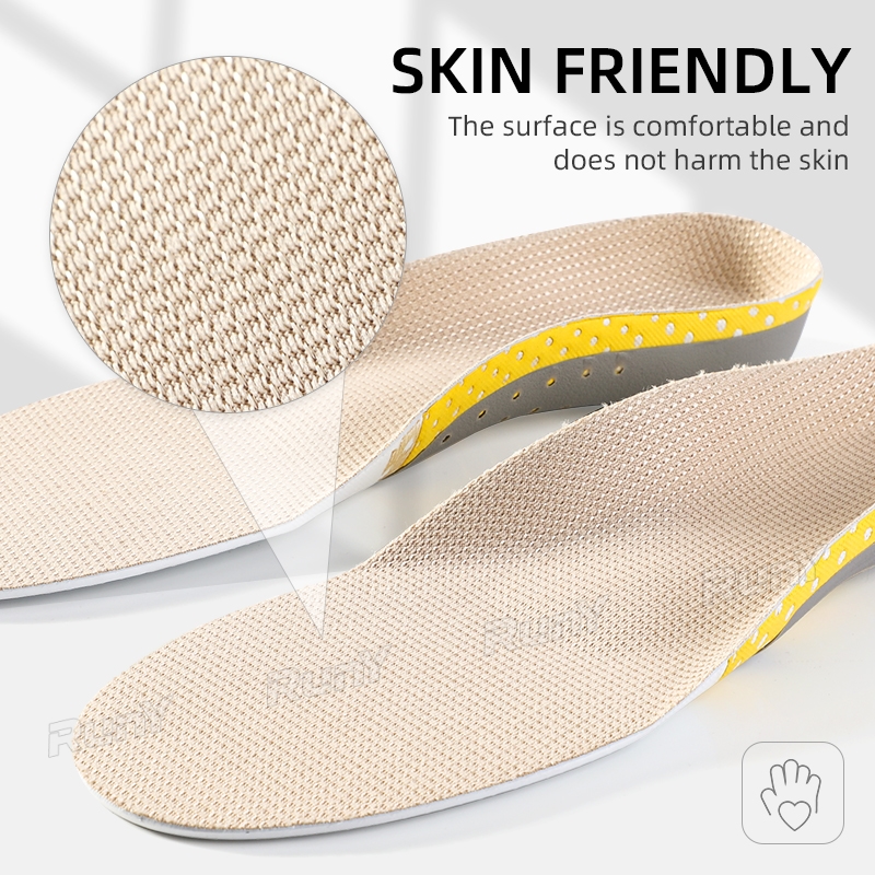 RunY Insoles Arch Support Silicone Pads Corrective Flat Feet Comfort Cushioning Breathable. 