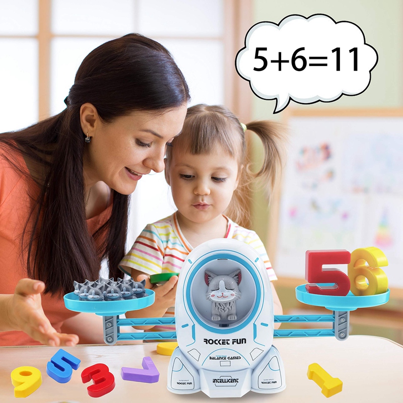 Balance Math Educational Toys Games for Kids Preschool Activities Learning Toys for Toddler Boys Girls(B). 