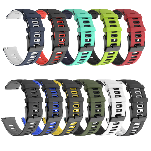22mm Smart Watch Silicone Premium Multi Color Strap universal interface Watch Belt for Unisex Suitable for Square Shape Watch