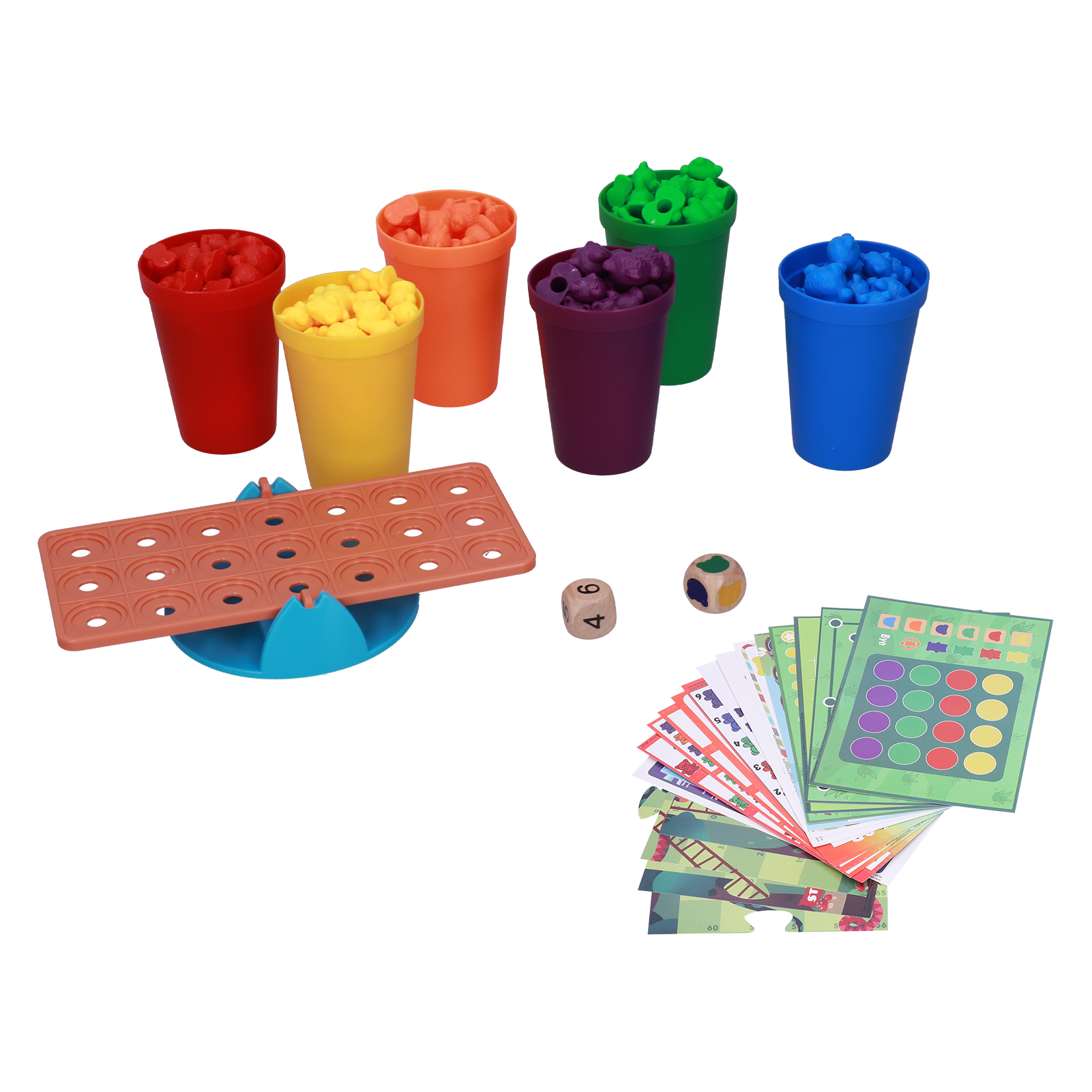 Limeng La Kid Counting Bears Toys Children Color Matching Sorting Mathematics Educational. 