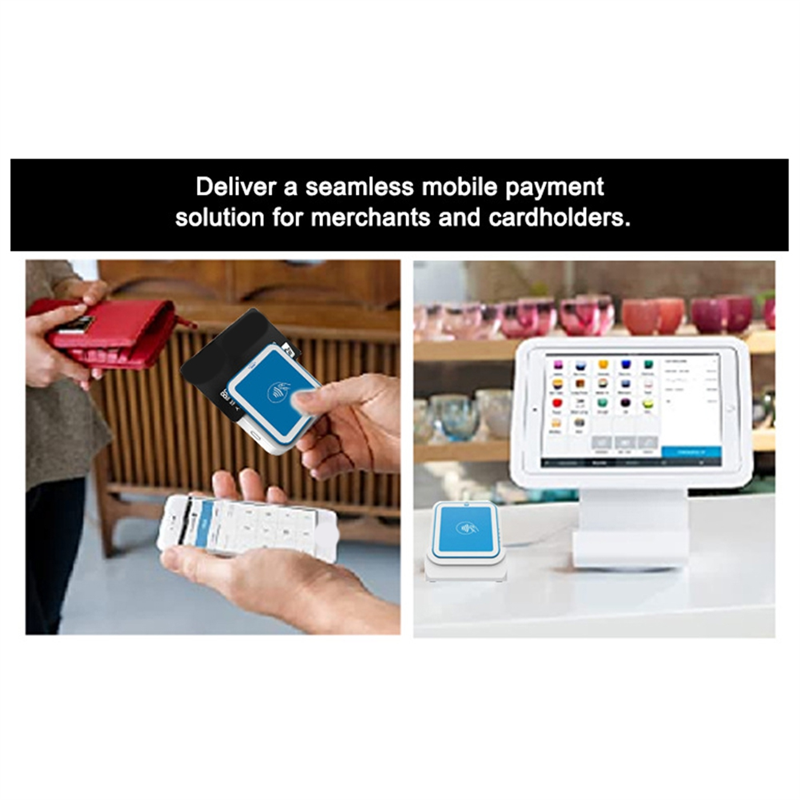 VISA Master Credit Card Chip Reader Writer Bank Transaction Bluetooth Mpos with EMV PCI POS Terminal (I9). 