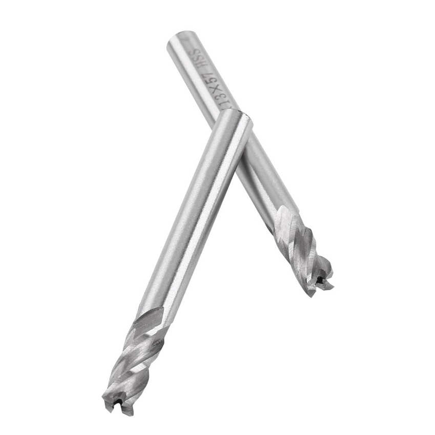 2pcs HSS 6mm 4 Flutes End Mill Cuttting Engraving Milling Machine Bit CNC Tool. 