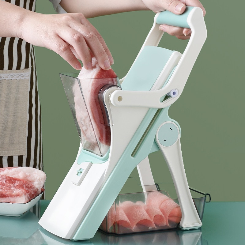 5 in 1 Vegetable Cutter Mandoline Slicer Manual Food Chopper Fruit Potato Cucumber Carrot Meat Slicer Shredder Ninja Safe Slice-Food Shredder. 