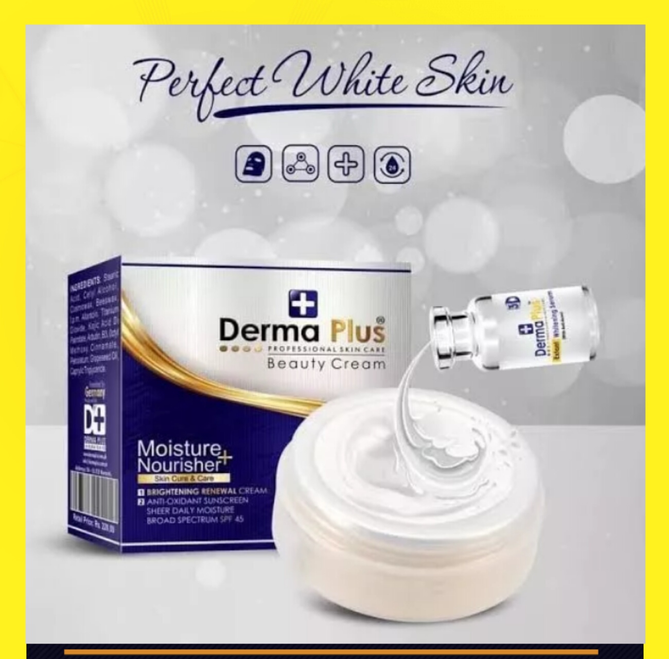 Derma Plus Professional  Nightcream For Women & Men jelly-like fluid  25G. 