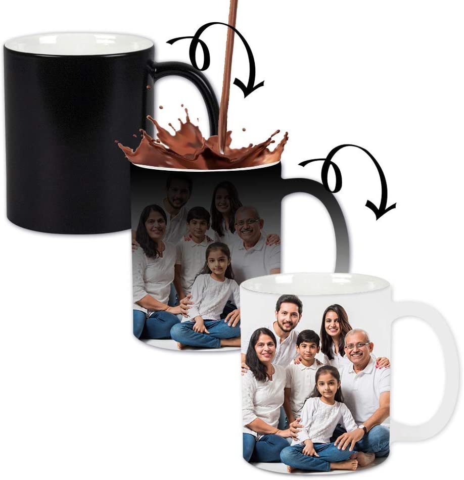Color Changing Ceramic Magic Photo Mug - Personalized With Photo or Text INTE-6601. 