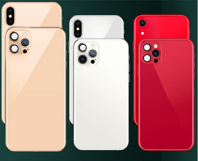 For IPhone X / XS Seconds Change 13 PRO MAX Lens Sticker Back Protector Film Modified Camera Cover Titanium Alloy Case. 