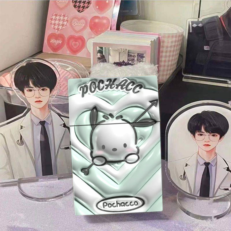Sanrio Hello Kitty Kuromi Anime Cigarette Case Kawaii My Melody Cinnamoroll Smoke Box Plastic Cute Card Storage Box Festive Gift. 