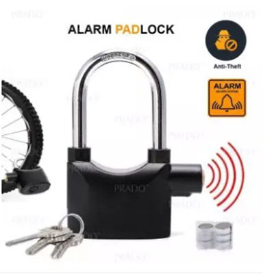 Big Sound Security Alarm Lock- Black. 