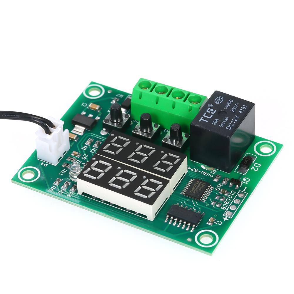 KOGEEK XH-W1219 Digital Temperature Controller Dual Digital Thermostat Ther-mo-meter Heating & Cooling Control Module Dual Digital Temperature Control Module PCB Board. 