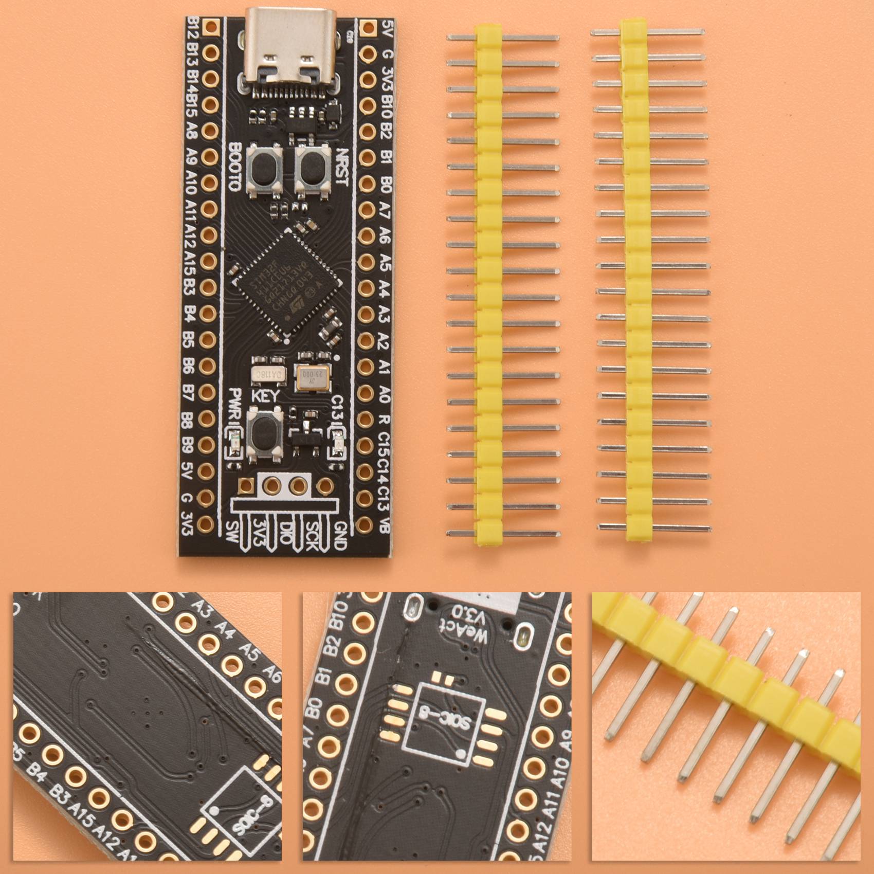 STM32F411 Development Board, STM32F411CEU6 STM32F4 Learning Board. 