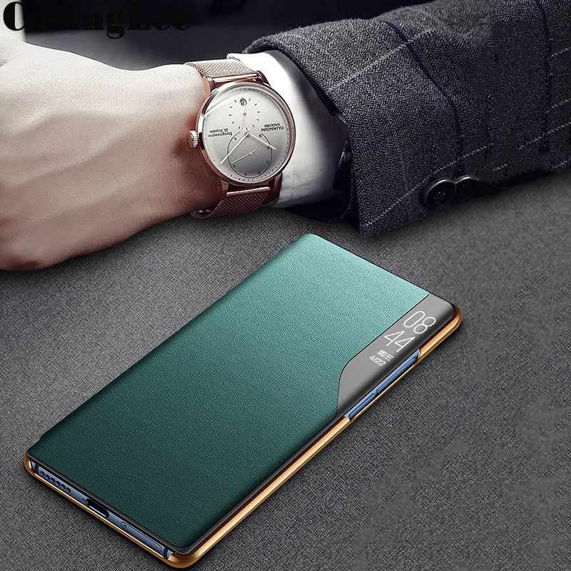 Casinglee For Samsung Galaxy M52 5G Case Smart View Phone Back Cover for Samsung M52 5G Flip Case Window View Flip Leather Phone cases Autosleep. 