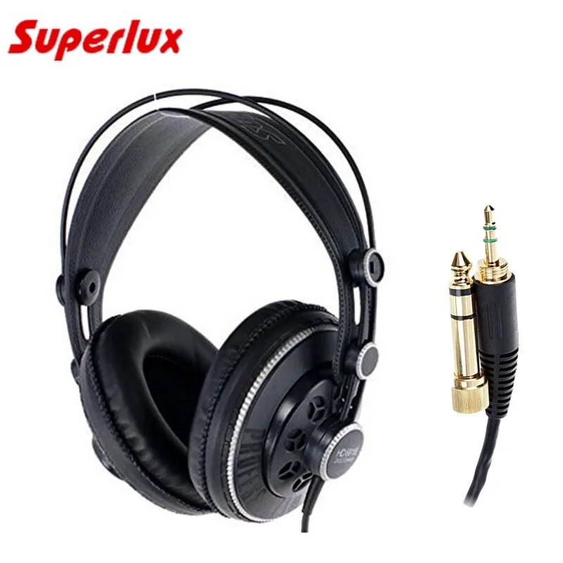 Professional Studio Headphones Superlux HD681B Semi-open Dynamic Stereo Monitoring Headset DJ Hifi Noise Cancelling Earphone. 