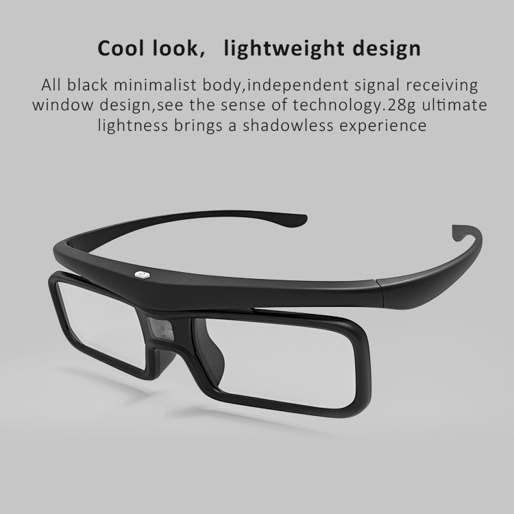 DLP-link active shutter 3D glasses are suitable for projectors such as JMGO Optoma, XGIMI and Acer