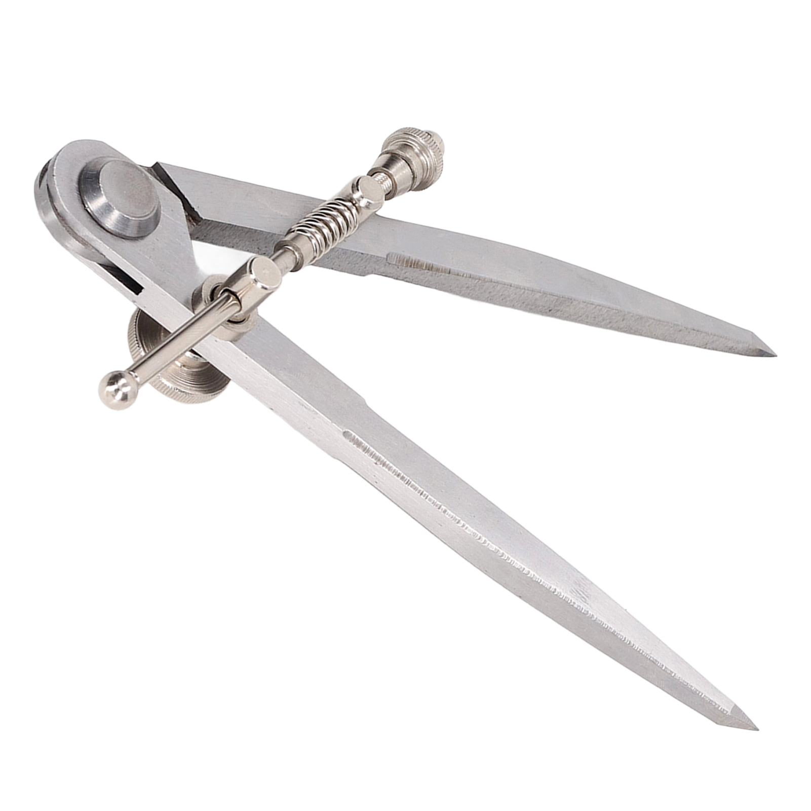 Flat Leg Divider, Drafting Compass High Hardness 150mm Self Retaining Washer for Mechanical Marking