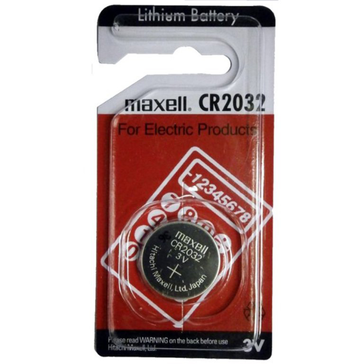 3V Maxell CR2032 CMOS (Motherboard) Lithium Coin Battery - 1 Piece with free  battery case. 