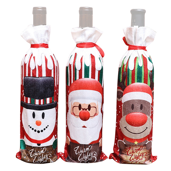 3 Pcs Christmas Bottle Cover Christmas Table Dinner Decoration For Kitchen Hotel Restaurant Xmas Party Buy Online At Best Prices In Bangladesh Daraz Com Bd