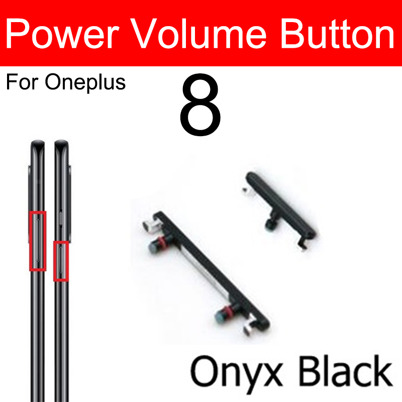 Volume Power Buttons For Oneplus OnePlus 8 8 Pro 8T Audio Volume Power On Off Switch Side Keys Replacement. 