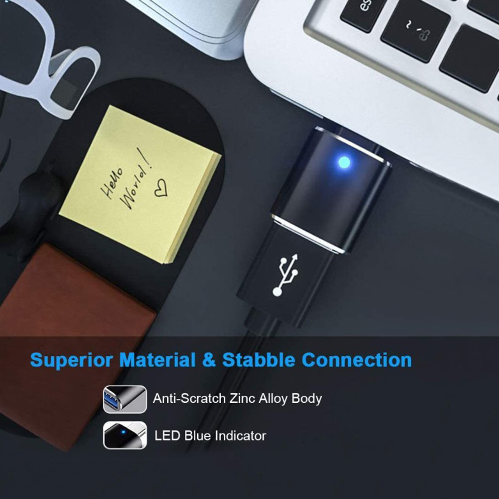 Phone Adapter Anti-impact Type-C to USB Hard Phone Converter. 