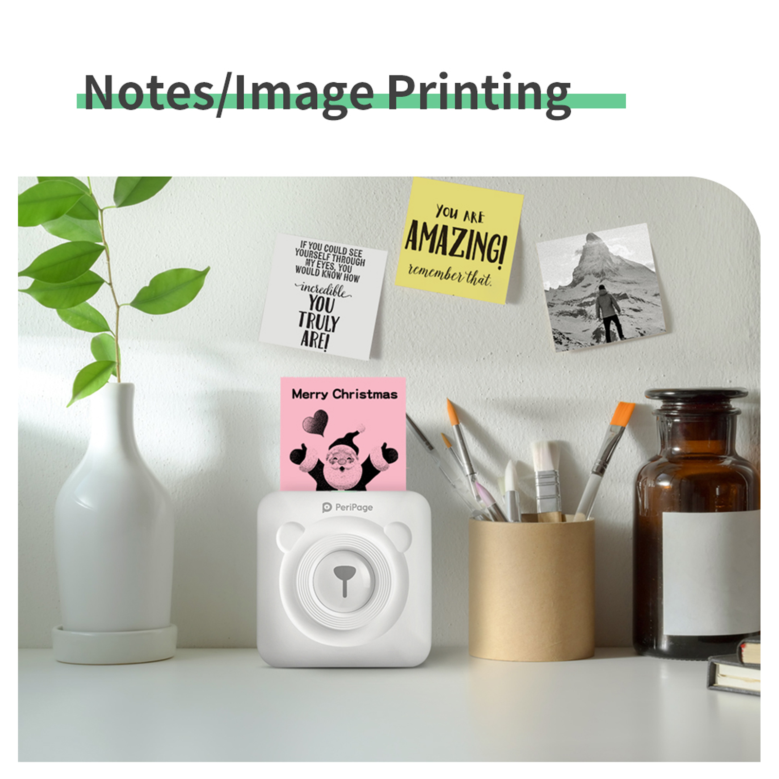 HXSJ Peripage A6 Mini Pocket Printer Hd 304Dpi  Bt Thermal PrinterWith Android Ios S-martp-hone Windows. 