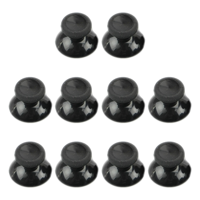 10pcs Replacement Accessories Analog Thumbstick Thumb Stick for One Controller Black Thumbstick Grips Caps Set