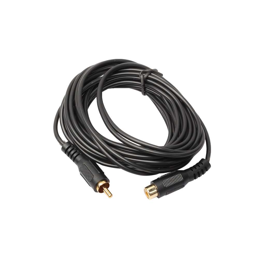 AV/rca Lotus Head Extension Cable Set Top Box Cable 1 Rice RCA Male to Female Car Audio Cable Audio and Video Cable