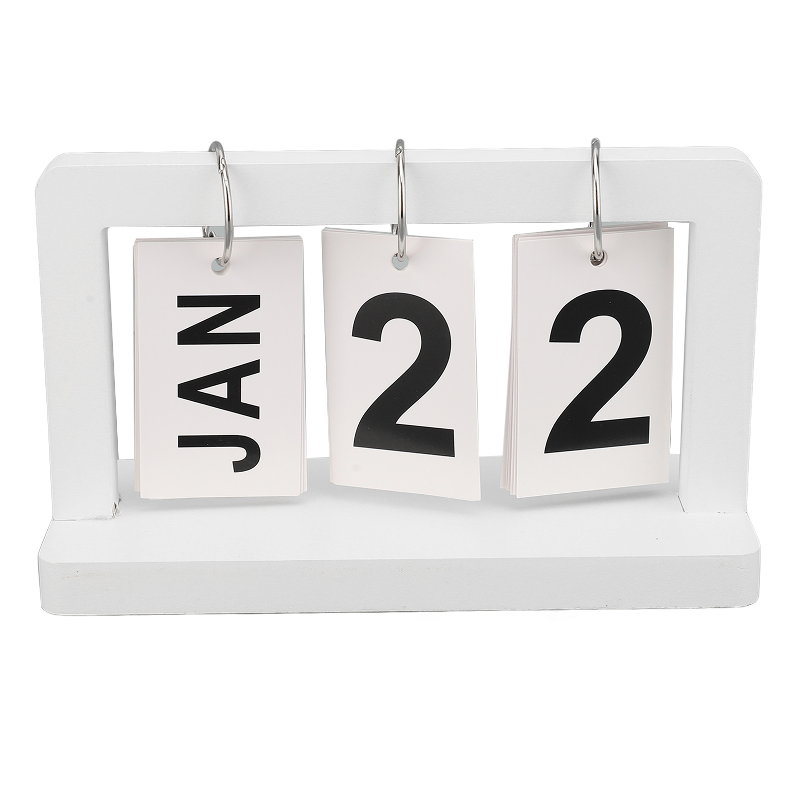 Desk Calendar Minimalist Flip Calendar Month Date Display for Office. 