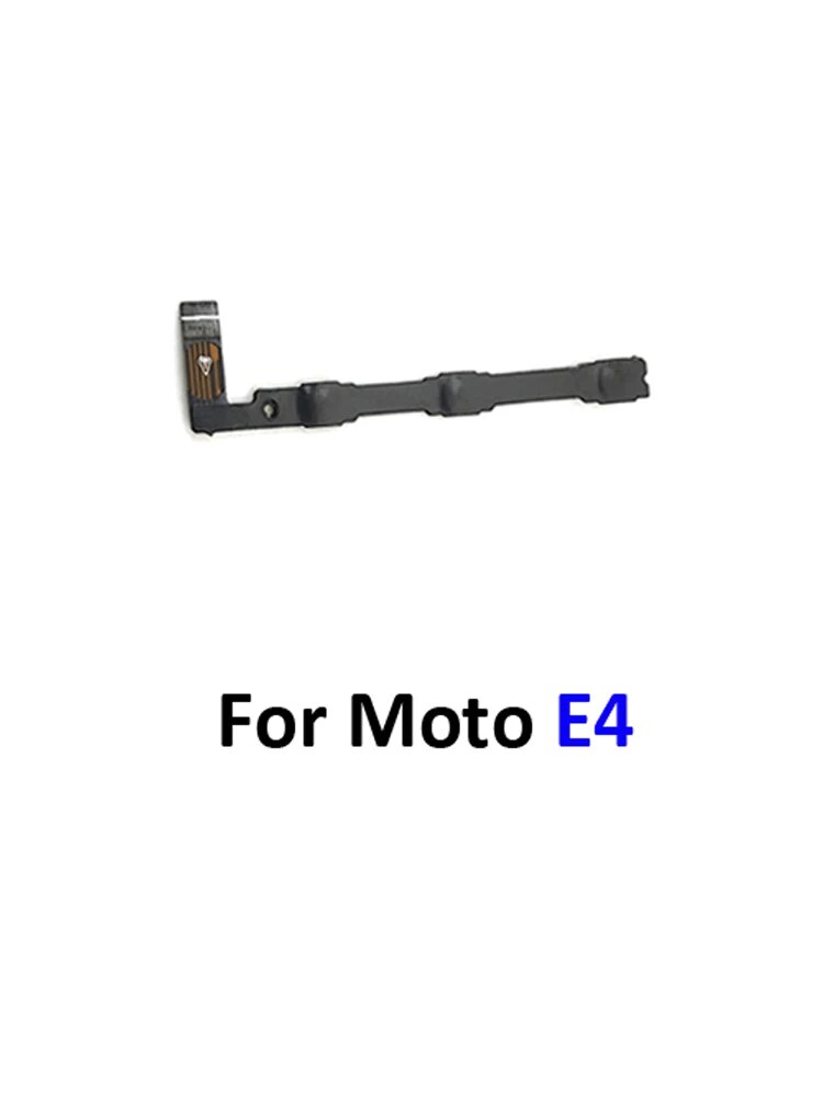 For Motolora Moto C E4 Plus Phone Compatible New Power Volume Button On Off Key Flex Cable Part. 