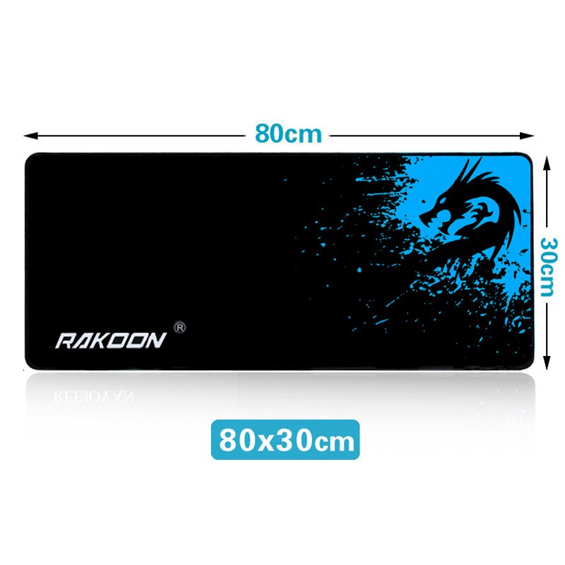 【happy one】Rakoon Extended Gaming Mouse Pad Stitched Computer Keyboard Mousepad Non-Slip Water-Resistant Rubber Mat. 