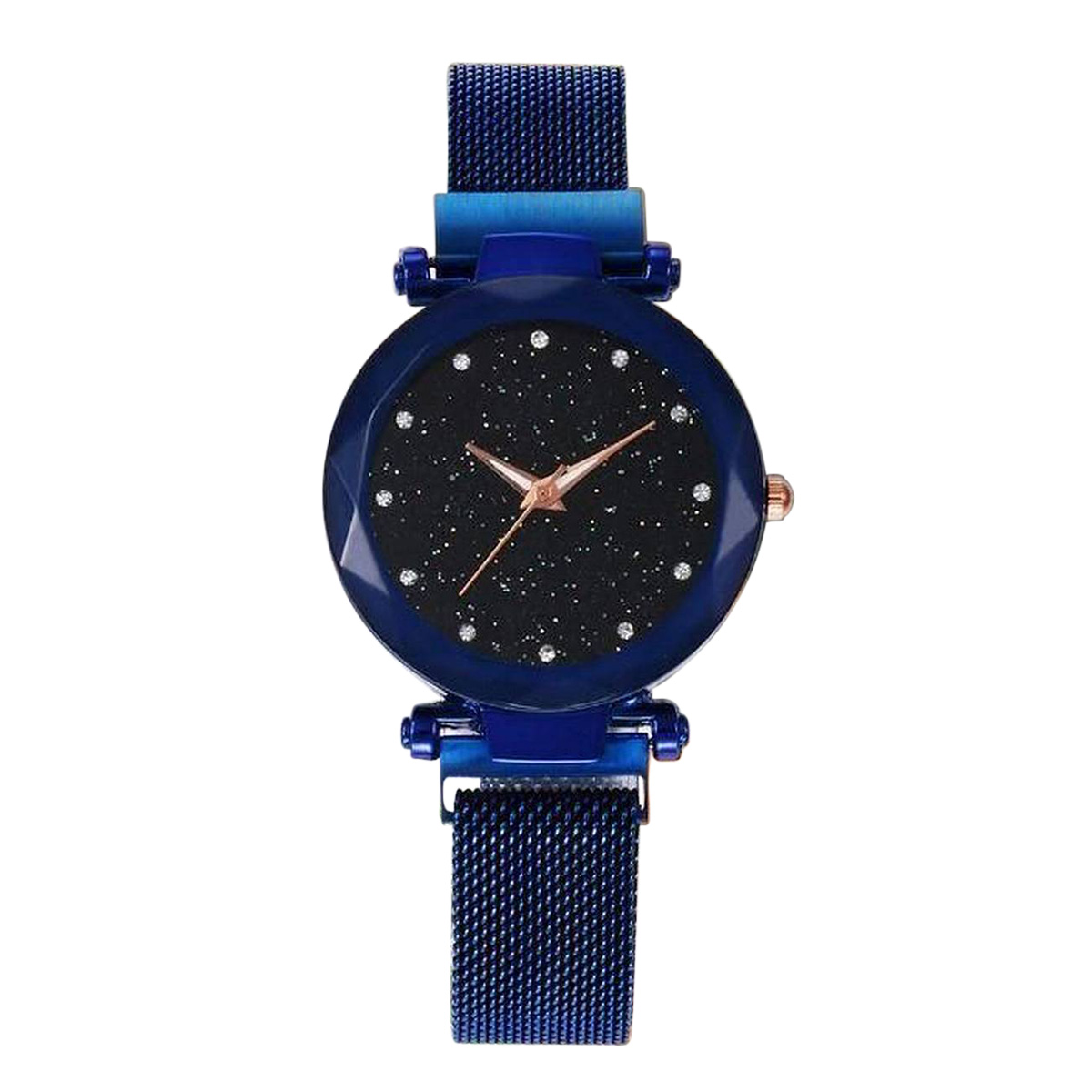Magnetic Nice Locking Watch For Girls-Blue