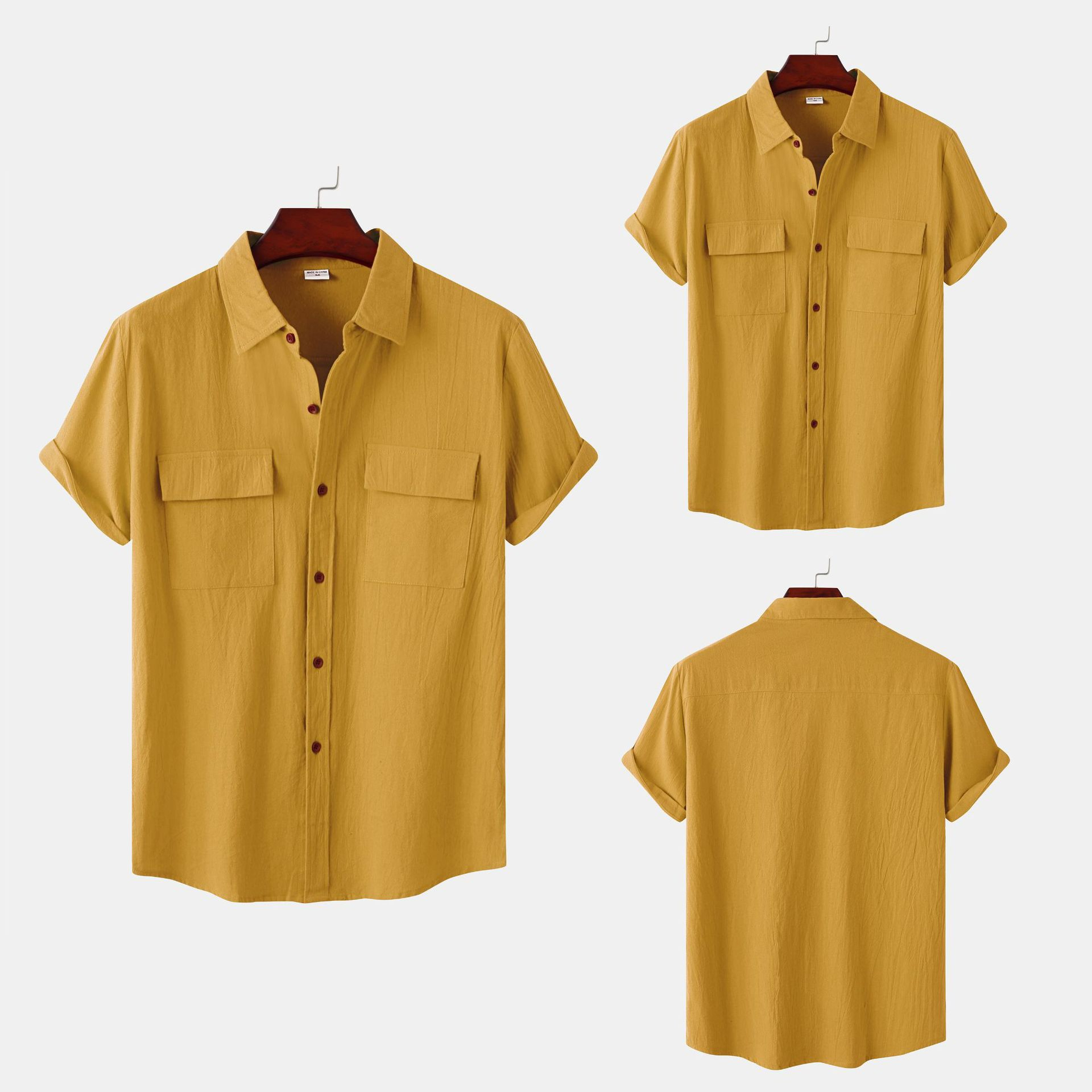 Custom Experience - Men's resort shirt linen Quality work shirts Button linen shirts - Couture - High-end - Designed - Urban Vibes. 