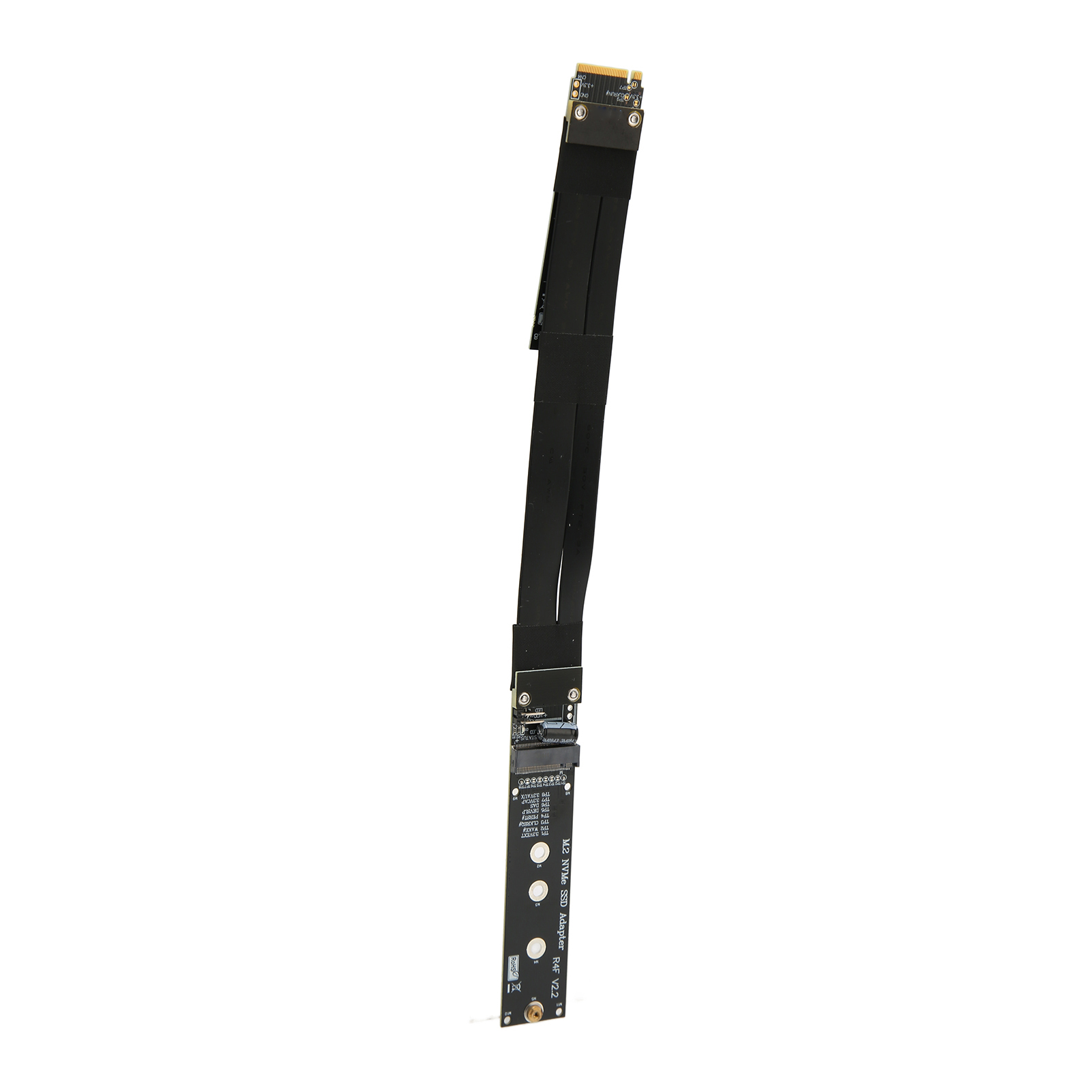 M.2 NVMe SSD Extension Cable PCB R44SF M.2 to PCI E 3.0 X4 32G/bps M Key Extender for Win for Linux 15cm. 