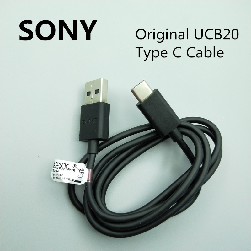 Sony Type C Cable Fast charging UCB20 USB c Type-C Data Line 100cm For Xperia X/XZ/XZ1/XZ2 Premium/XZs/XA1 Ultra Plus. 
