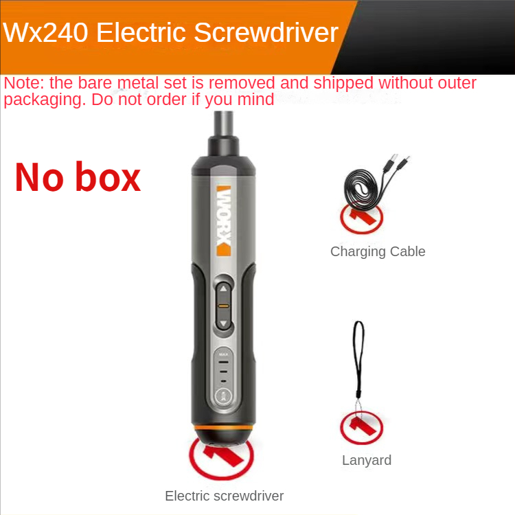 Worx 3.6V Electrical Screwdriver WX240 Smart Cordless Electric Screwdrivers USB Rechargeable Single Machine No Box Power Tools