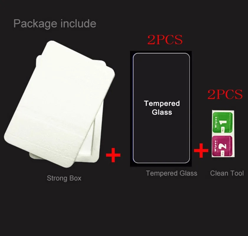 2PCS FOR R36S 3.5Inch Player Games Tempered Glass Protective ON Data Frog R36S 9H HD Screen Protector Film Cover. 