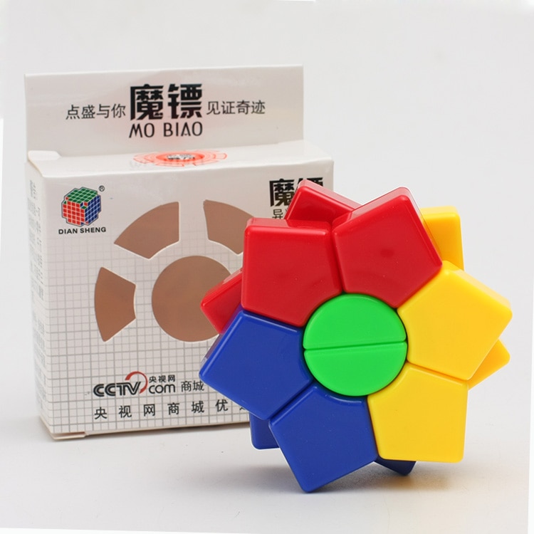 【happy one】DianSheng Hexagram two-layer Hexagon Speed Magic Cube Twist Puzzle Educational Colorful Puzzle Professional. 
