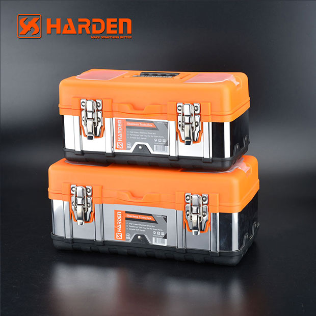 HARDEN Professional Stainless Steel Tools Box 01 Pcs ( 360mm | 410mm | 4850mm ) 520224 / 520226 / 520228 - Kings Trading