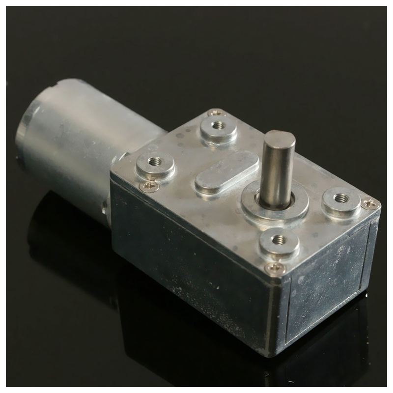 GW370 12V 6rpm Reversible High Worm Geared Motor Torque Turbo DC Motor 35A. 