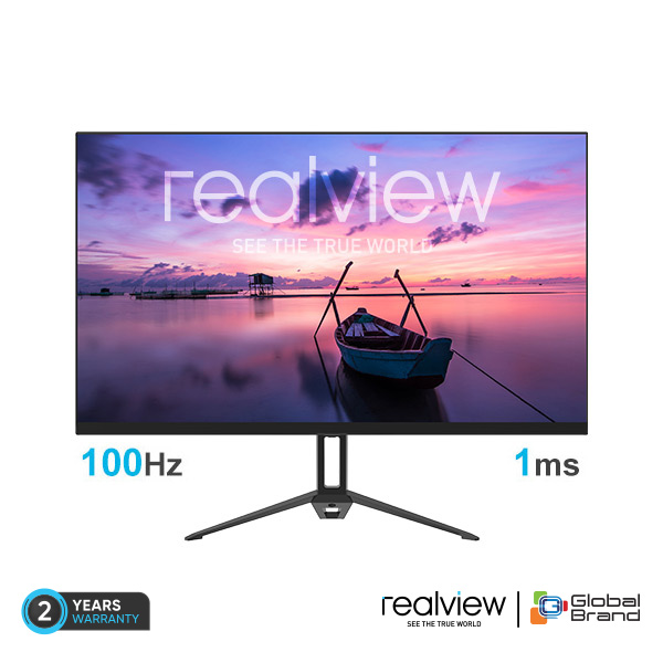 Realview RV215GPRO 22-Inch 100hz 1ms Full HD IPS Monitor - 100Hz Refresh Rate - VGA, HDMI, DisplayPort, Audio Jack - 	Zero Bezel - FreeSync Technology - Low Blue Light Filter - Wall Mount