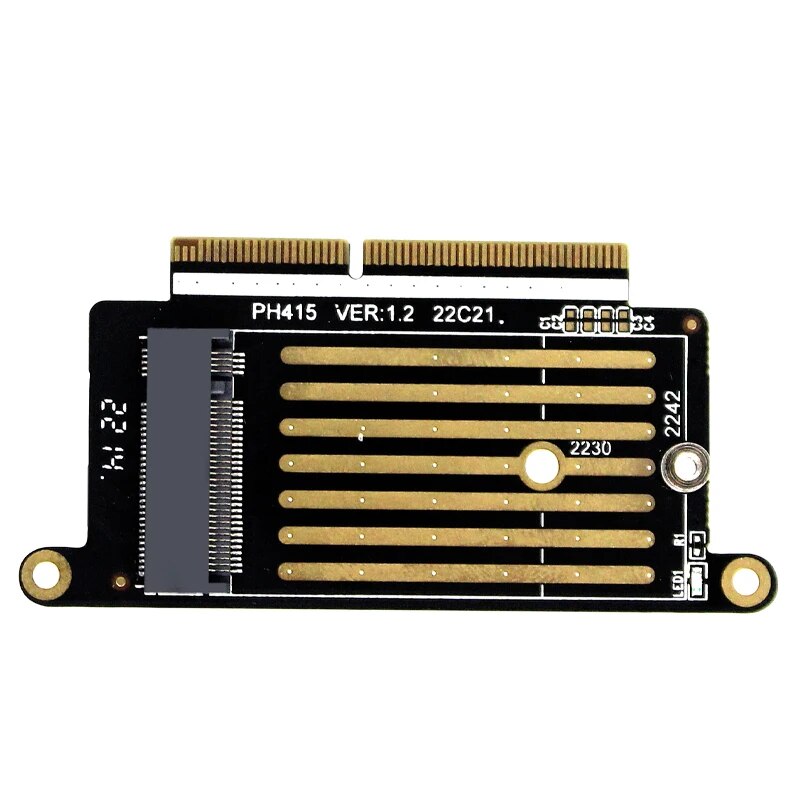 A1708 SSD Adapter Card Reader M Key NVMe M2 SSD Adapter Card NGFF M.2 SSD Riser for Apple Macbook Pro Retina 13 A1708 2016 2017. 