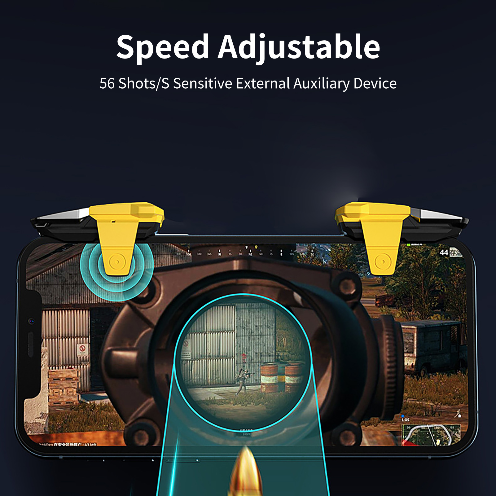 Gaming Trigger Long-lasting Video Games Phone External Gaming Controller. 